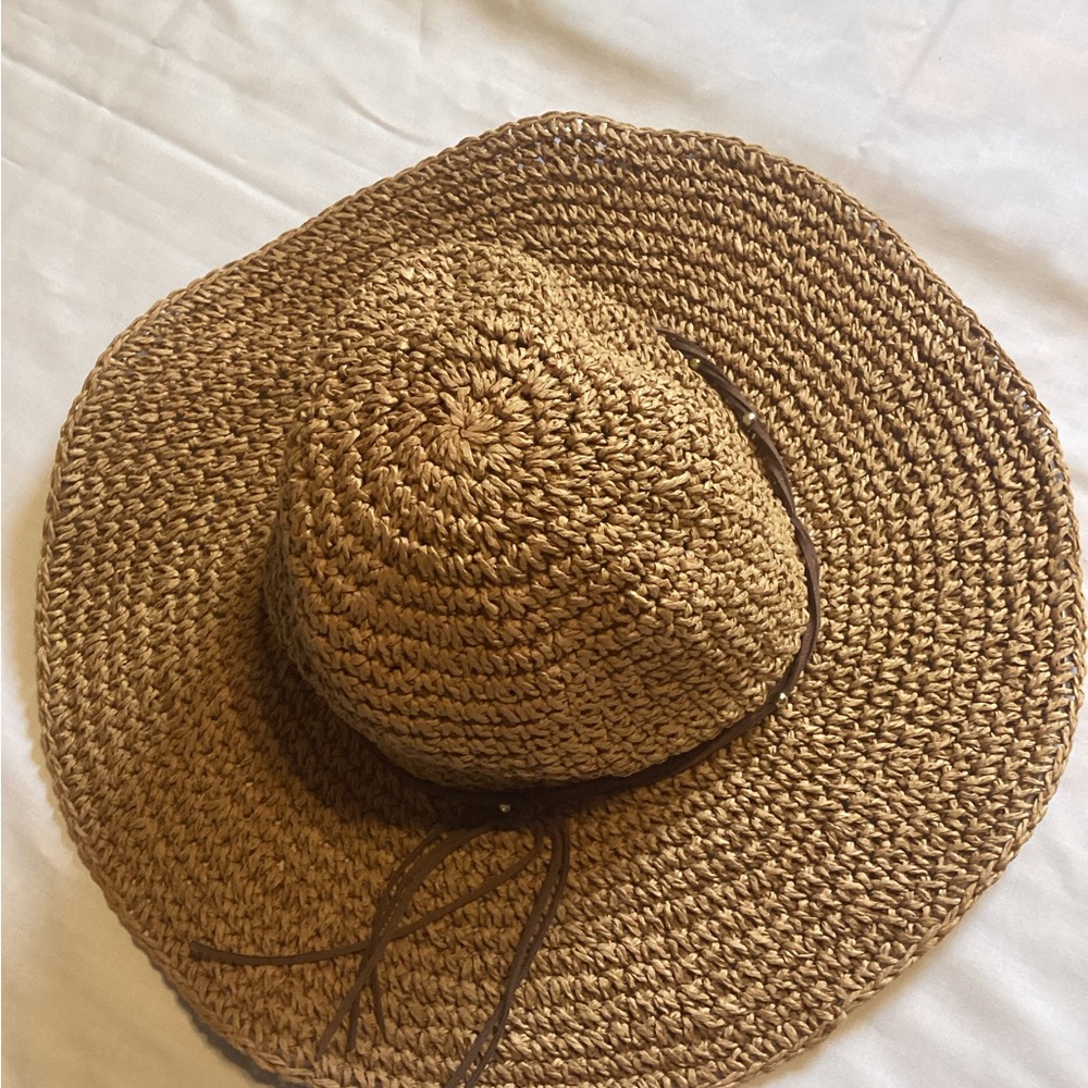 THE SCALA COLLECTION Crochet  Sun Hat Womens